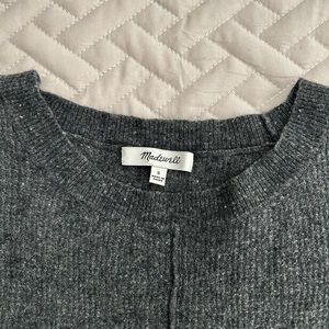 Madewell Marled Heather Charcoal sweater sz Small